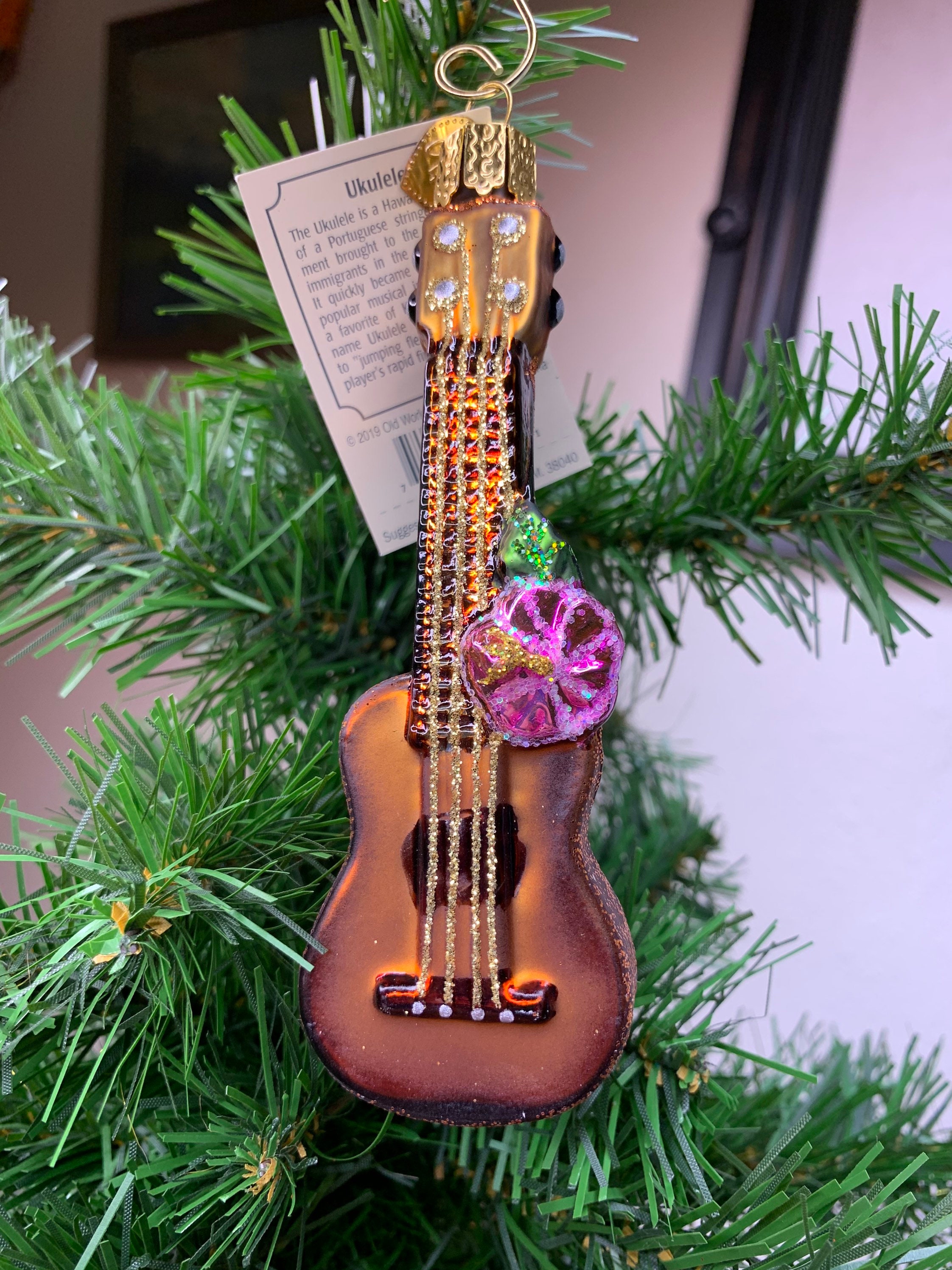 Old World Christmas Ukulele Ornament Etsy