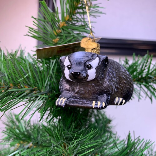 Badger Christmas Ornament 