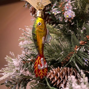 Fishing Lure PNW Old World Christmas Glass  Ornament