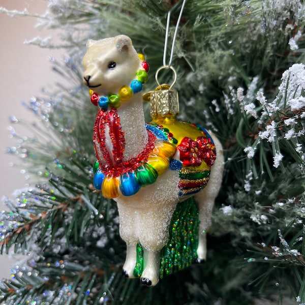 Adorno de Alpaca Navidad del Viejo Mundo