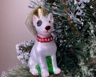 Old World Christmas Bull Terrier Ornament!