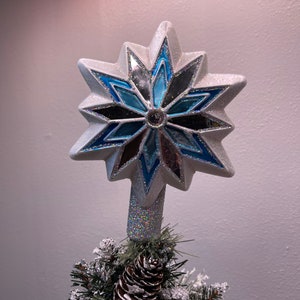 Glass Snowflake Old World Christmas Tree Topper