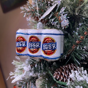 6 Pack of Beer Glass Ornament Old World Christmas