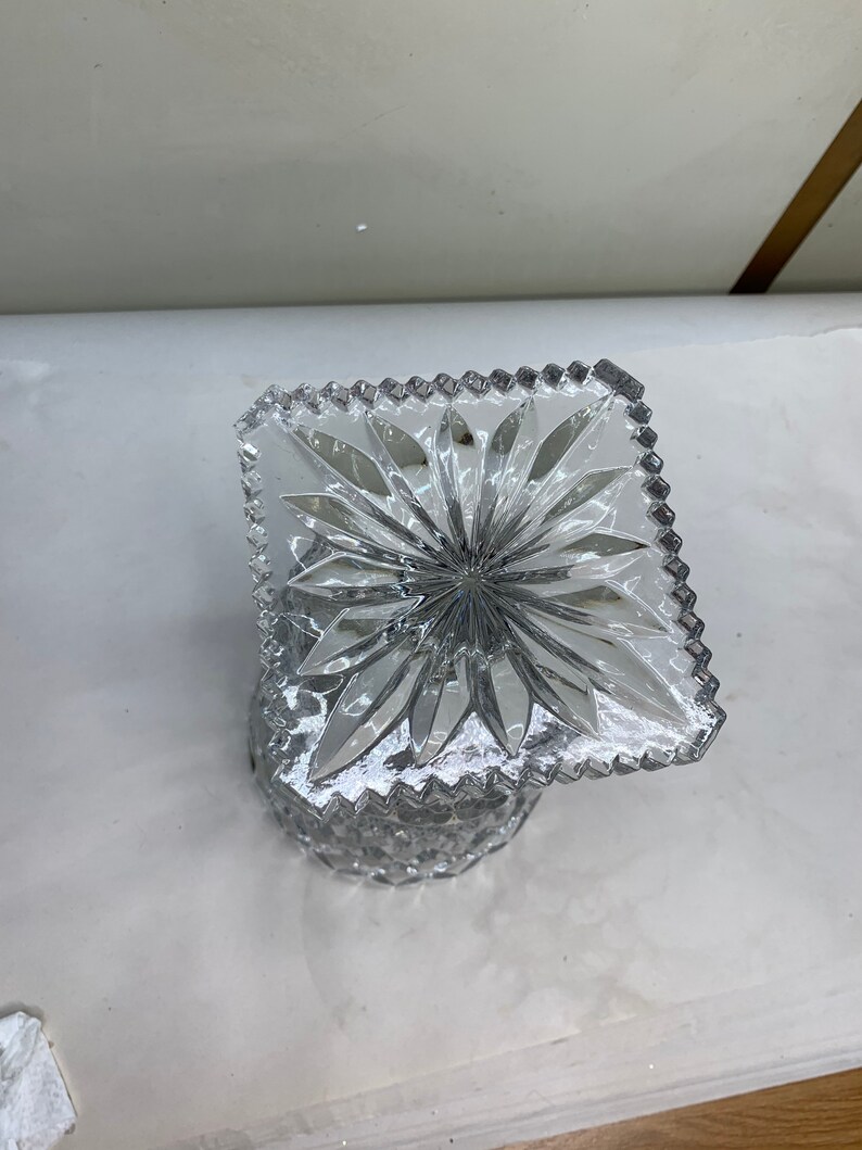 Cut Glass Bohemia Czech Republic Lead Crystal 24 Pbo vase Etsy