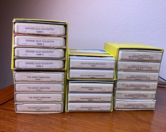 GIANT lot of 19 Stereo 8 tracks