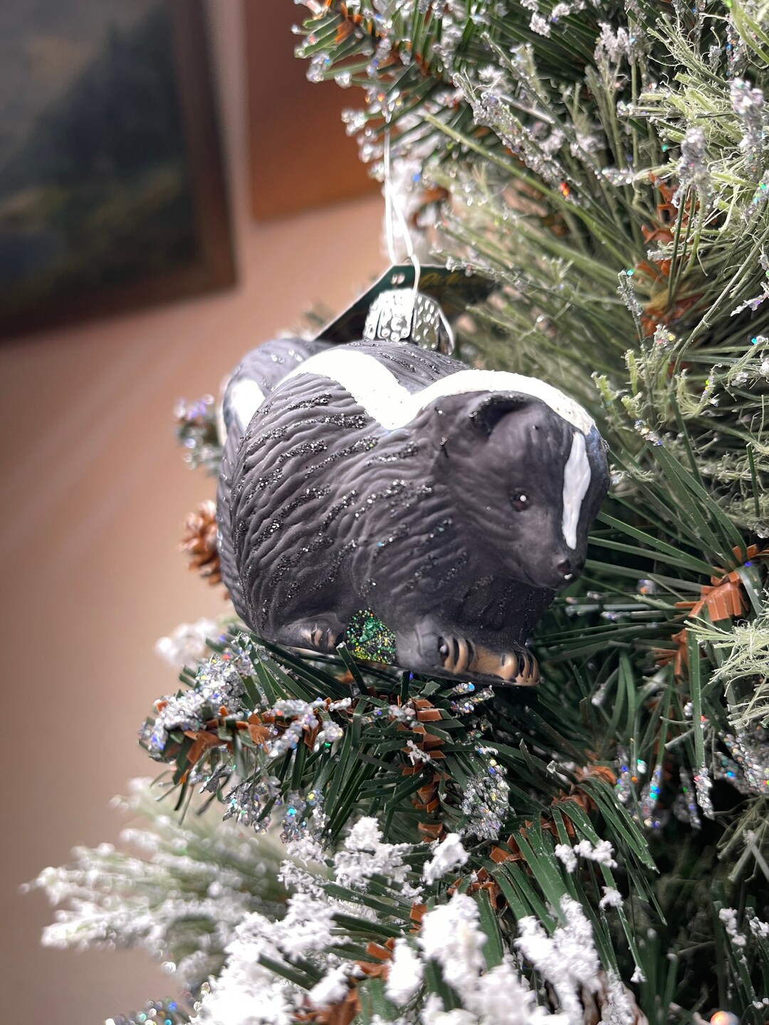Skunk, Skunk Ornament, Pole Cat Ornament, Skunk Christmas Tree