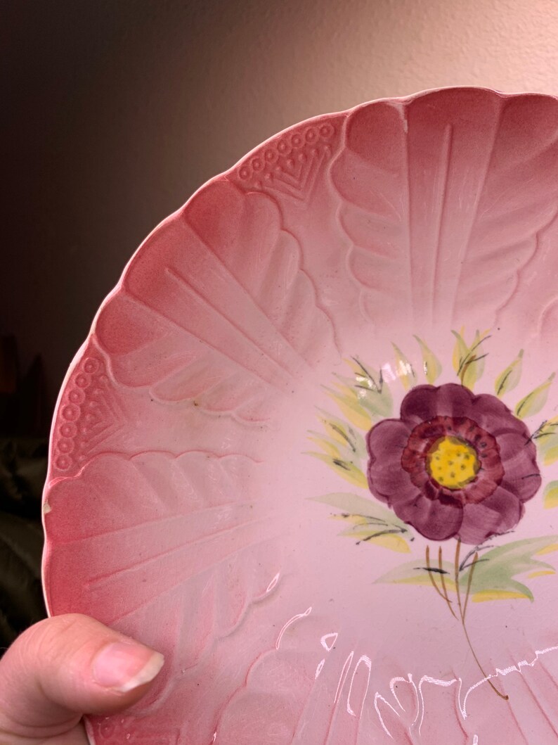 Yamasho Iron Stone China Floral Bowl Etsy