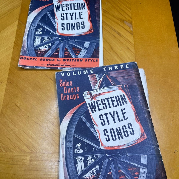 Western 1950’s Hymnal Sheet Music Book Lot