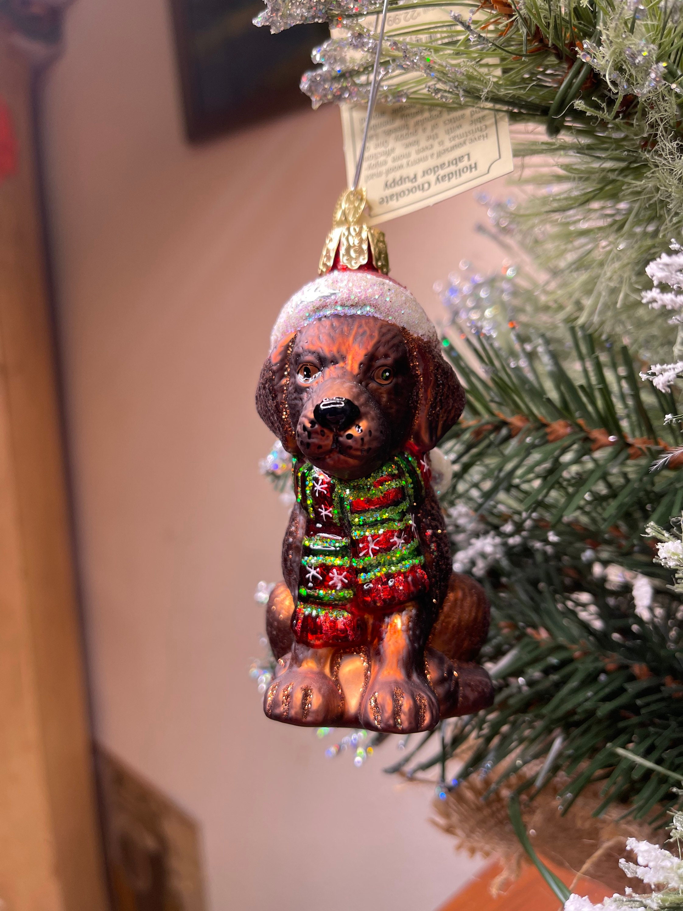 Weihnachten Hund Anhänger Ornament Weihnachten Hund Figur Ornament