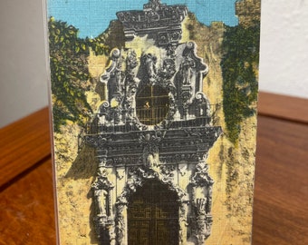 Linen Colorized San Jose Mission San Antonio Texas Post Card