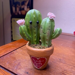 Bethany Lowe Prickly Pair Cactus Valentines Day Figurine