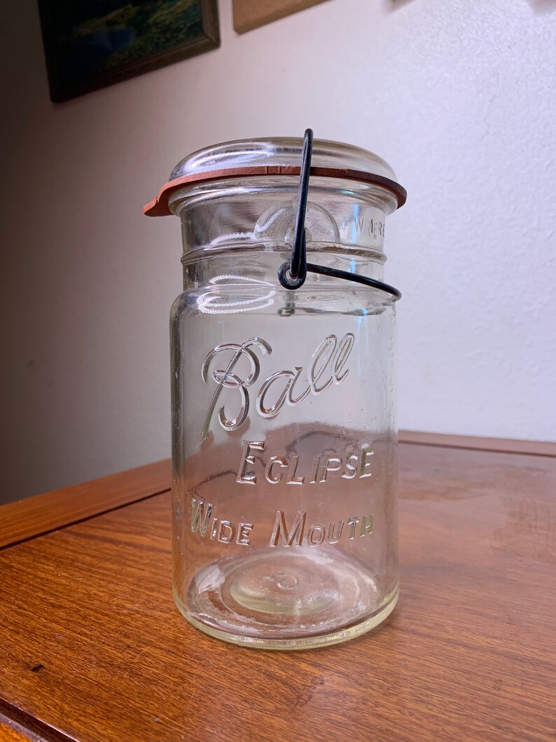 1930s 1 Qt. Ball Mason Jar With Original Gasket and Lid Etsy