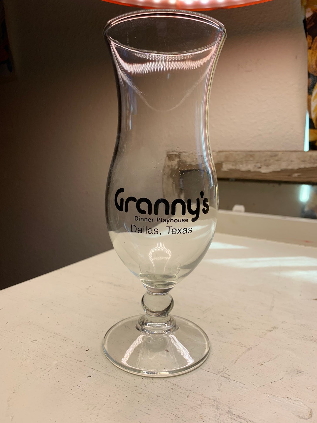 Grannys Dinner Playhouse Dallas Texas 80s Margarita Glass Etsy