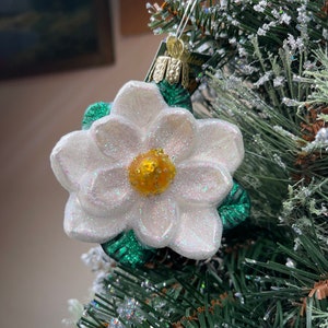 Magnolia Flower Ornament Old World Christmas