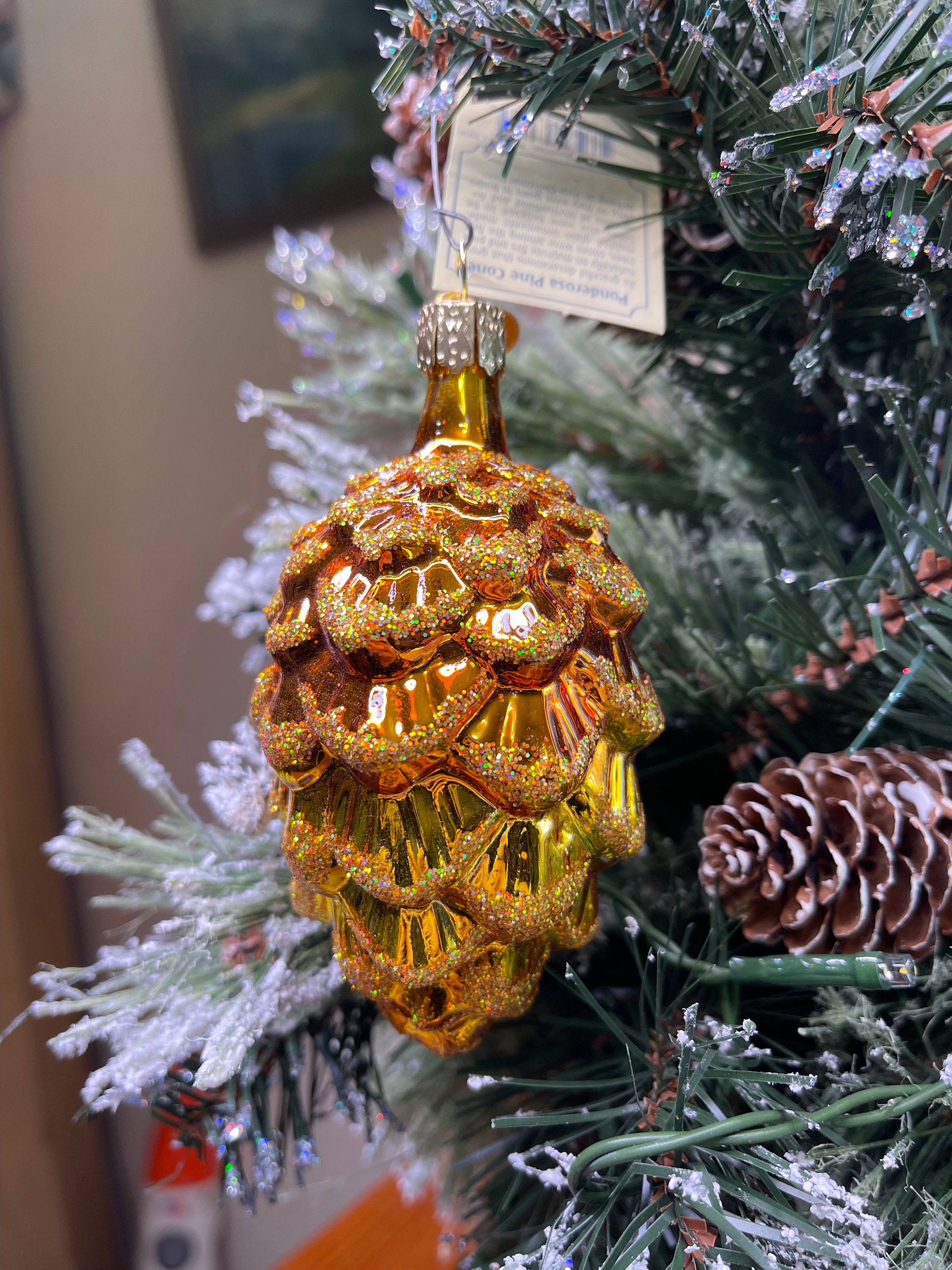 Glass Pinecone Ornaments -  Canada