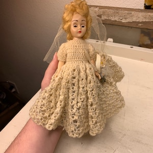 1950s Plastic Wedding Bride Doll