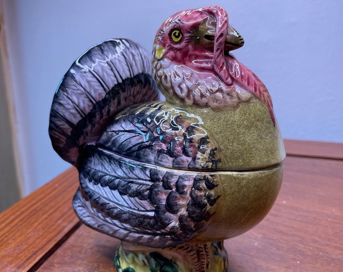 Vintage Italian Candy Dish Porcelain Turkey Etsy