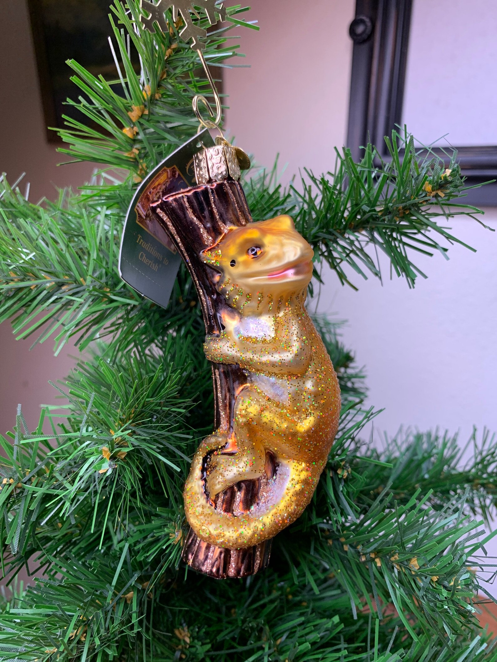 Old World Christmas Bearded Dragon Ornament Etsy