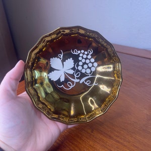 1950s Grays Pottery gold bowl Stoke on Trent