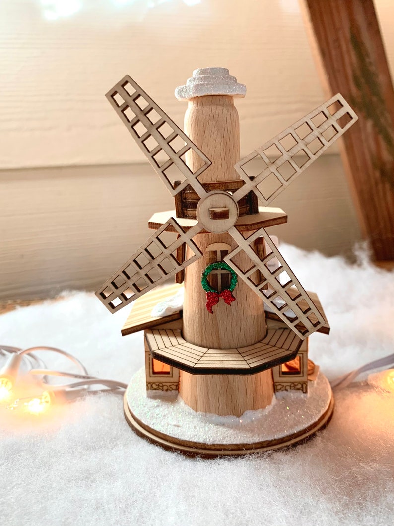 Old World Christmas Windmill Christmas Ornament Ginger Etsy