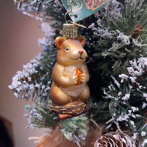 Chipmunk Old World Christmas Ornament