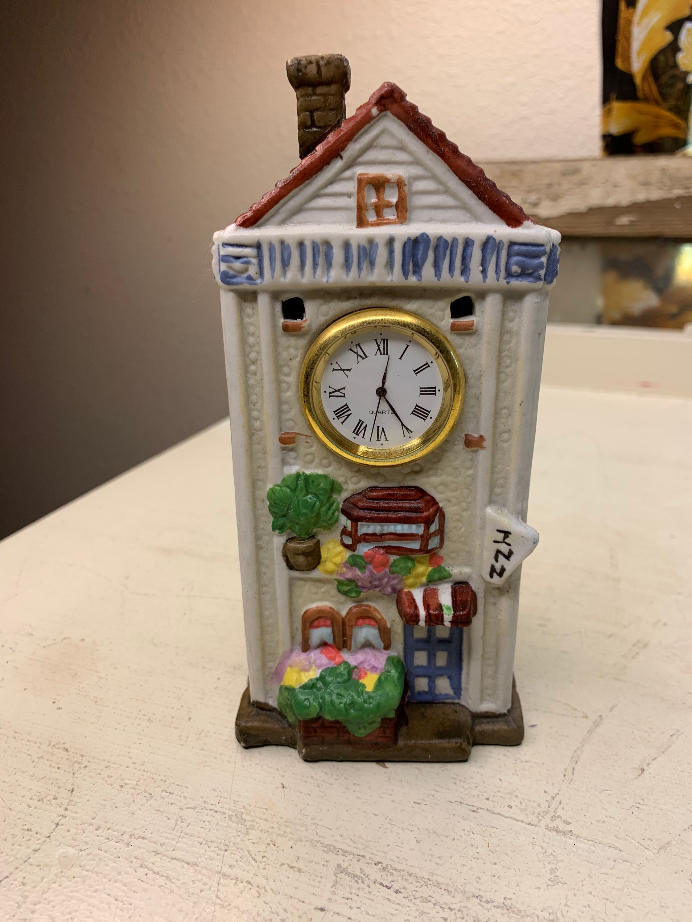 Porcelain Village Cottagecore Inn Clock Tower Etsy