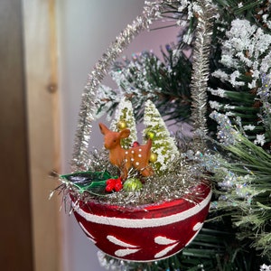 Bethany Lowe Traditional Glass Indent Deer Ornament
