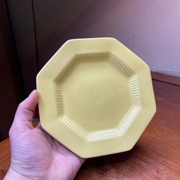 1950s Yellow Independence Ironstone Castleton Salad Plate