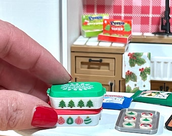 Miniature dollhouse Christmas dish Thanksgiving dish holiday decor
