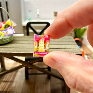 Miniature Easter Candy Pink box bunny