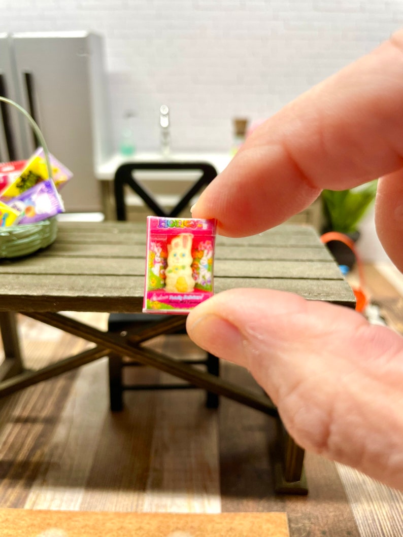 Miniature Easter Candy Pink box bunny