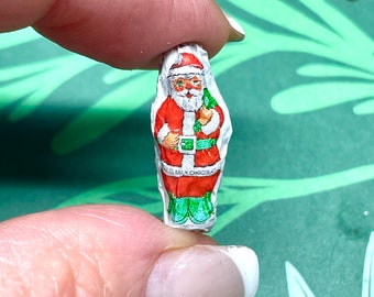 Dollhouse miniature Christmas candy miniature chocolate Santa - not edible