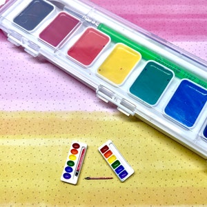 Miniature dollhouse paint set
