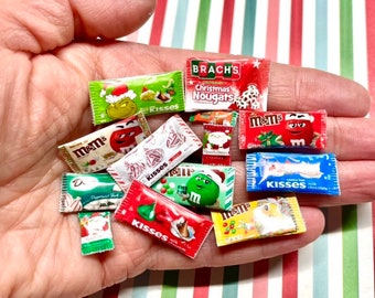 Miniature Christmas Candy Packages