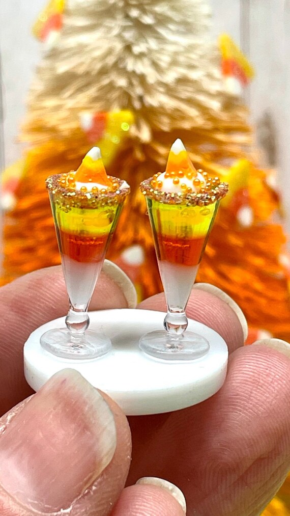 Mini Halloween Food and Drinks for Dollhouse - Etsy