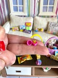 Miniature dollhouse Easter eggs that open, tiny filled Easter eggs for a dollhouse