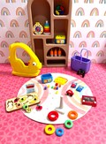 Miniature Dollhouse Playroom Toys