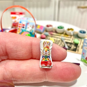 Dollhouse Miniature - Chocolate Easter Bunny - not edible