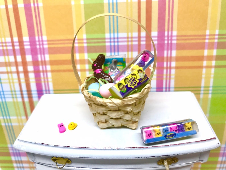 Miniature Dollhouse Easter Peeps Etsy