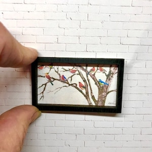 Miniature Dollhouse Painting Wall Hanging