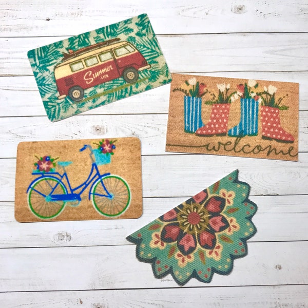 Dollhouse Doormats for spring and summer