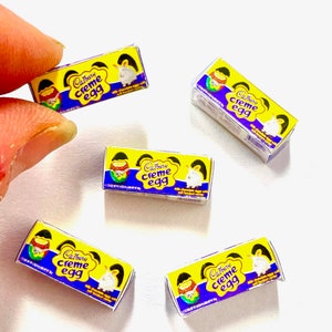 Miniature dollhouse  Easter candy creme eggs