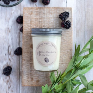 Black Raspberry & Vanilla Soy Candle - 6.2 oz