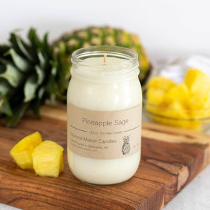 Pineapple Sage Soy Candle - 13.6 oz