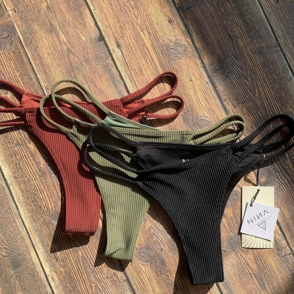 KAIA BOTTOM - bikini bottom rust red / cute swimwear / sexy bikini bottom / cheeky bikini
