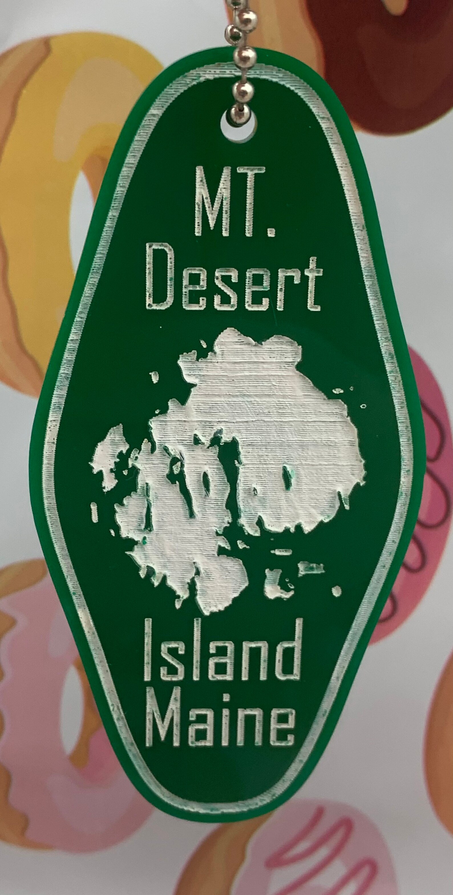 Mt. Desert Island Keychain Vintage Hotel Keychain Maine Etsy