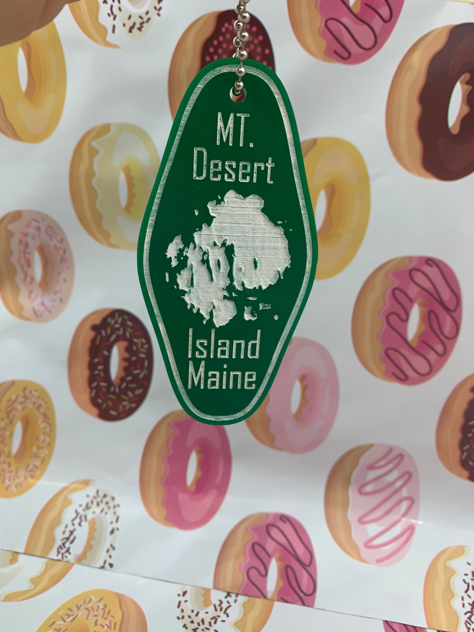 Mt. Desert Island Keychain Vintage Hotel Keychain Maine Etsy