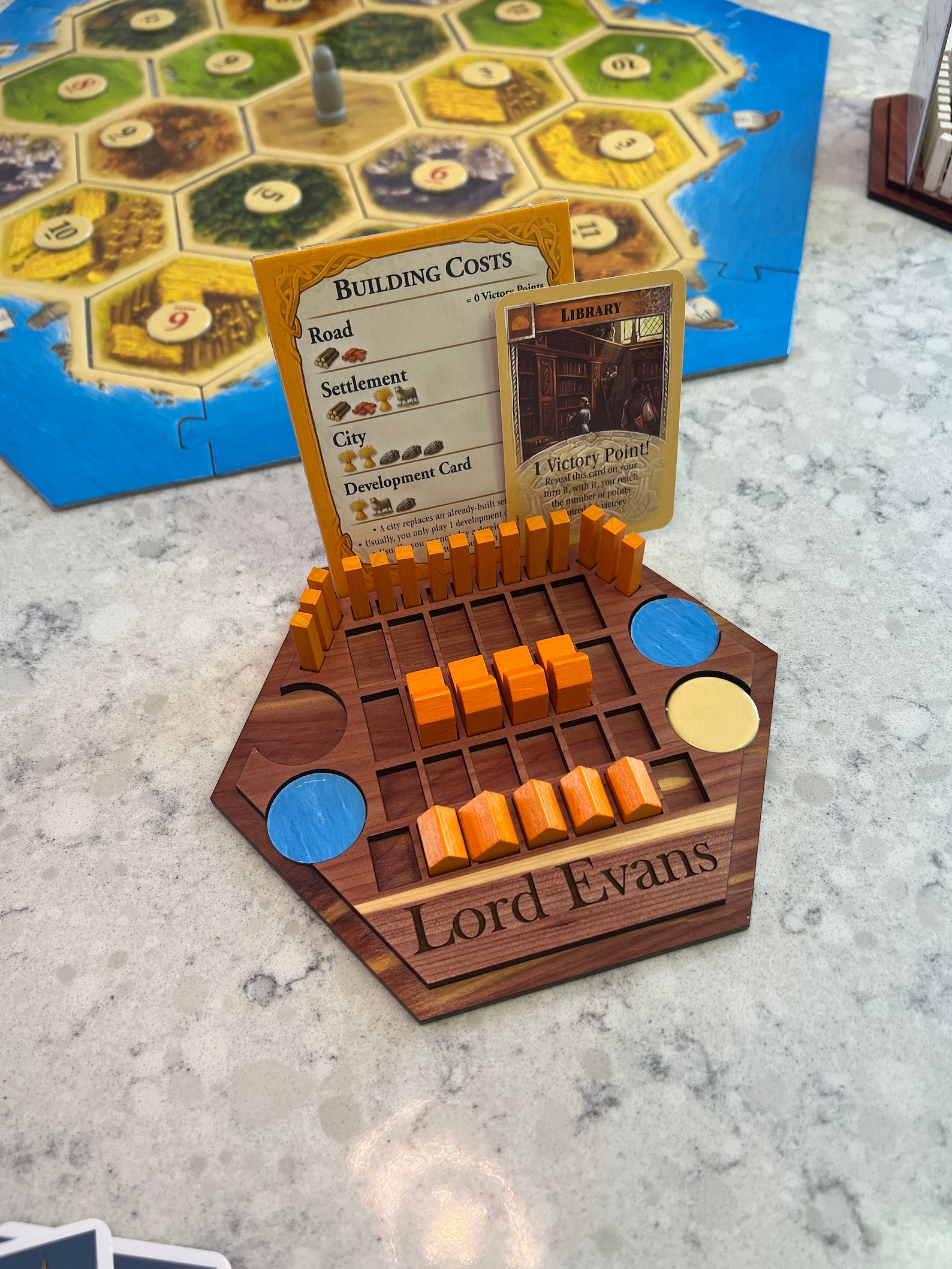 Catan Game Piece Holder Board Game Tray Board Games Etsy