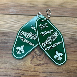 Disney&#39;s Port Orleans Riverside Resort Keychain, Vintage hotel keychain, Disney Gifts
