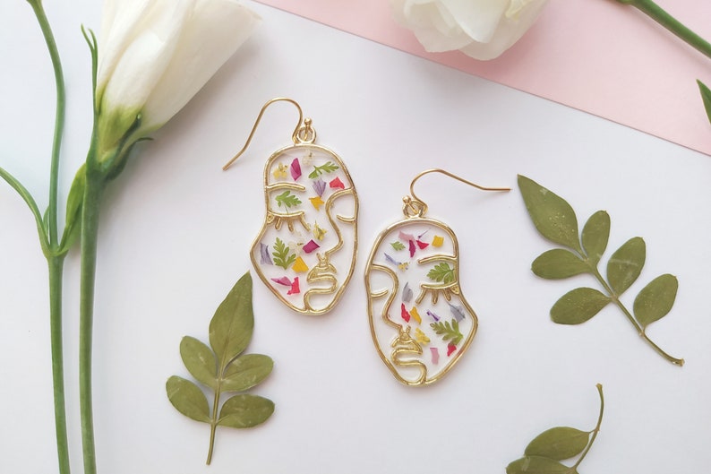 Boucles d'oreilles botaniques